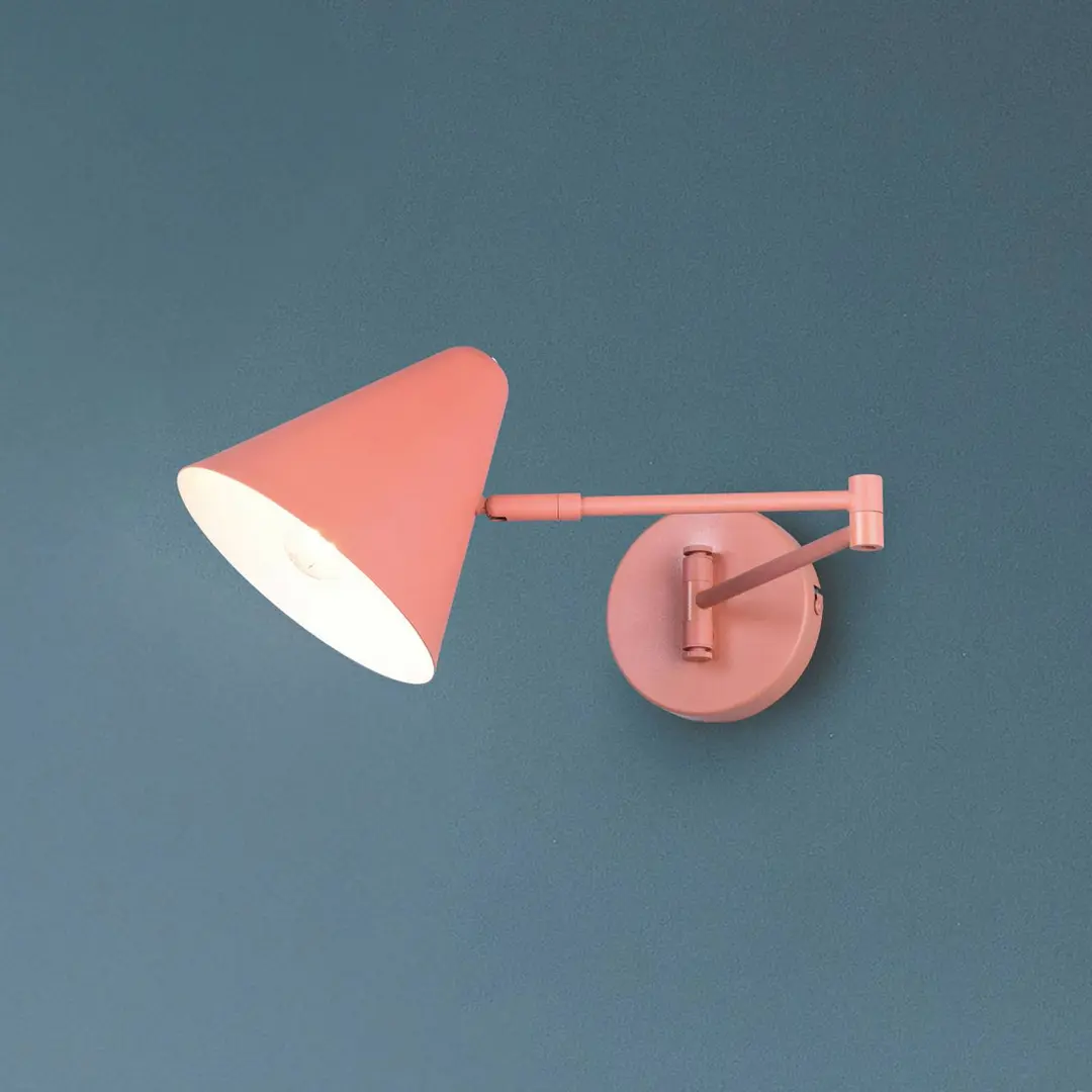 Trio Lighting Wandleuchte Cosima, apricot, Ausladung 54 cm, Metall