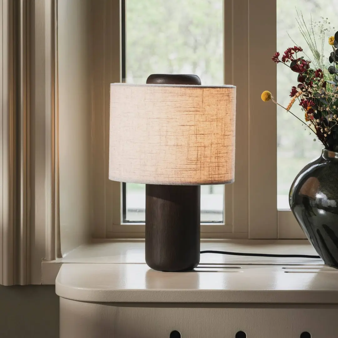 Globen Lighting Tischleuchte Bosco, beige/braun, Höhe 39 cm