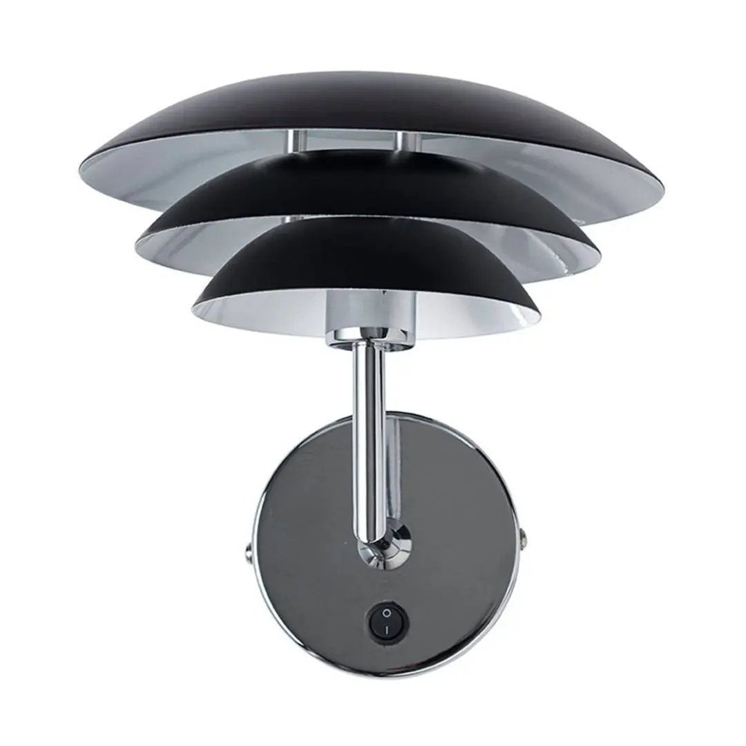 Dyberg Larsen DL20 Wandleuchte Metall 20cm schwarz