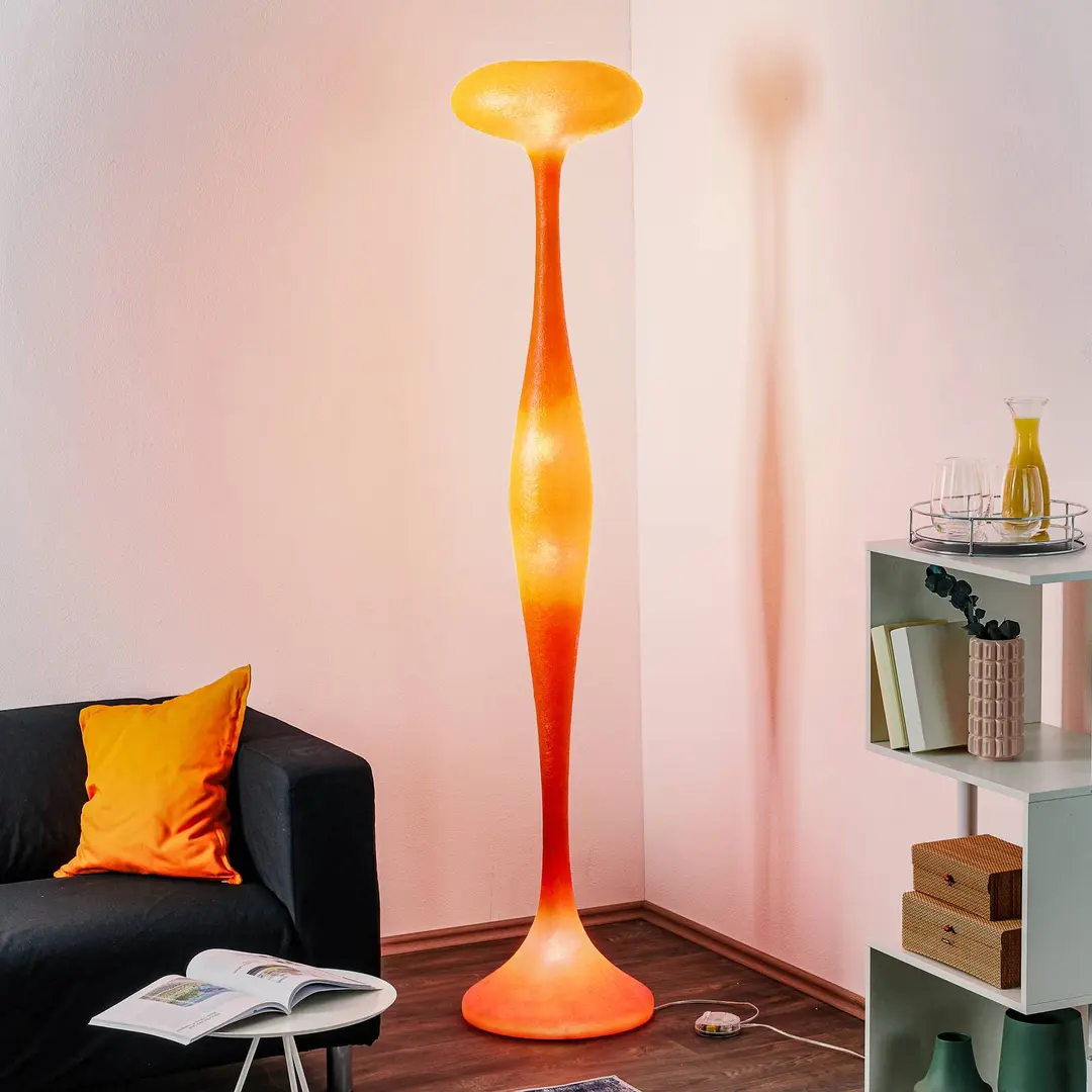 kdln Stehleuchte E.T.A., orange, Höhe 200 cm