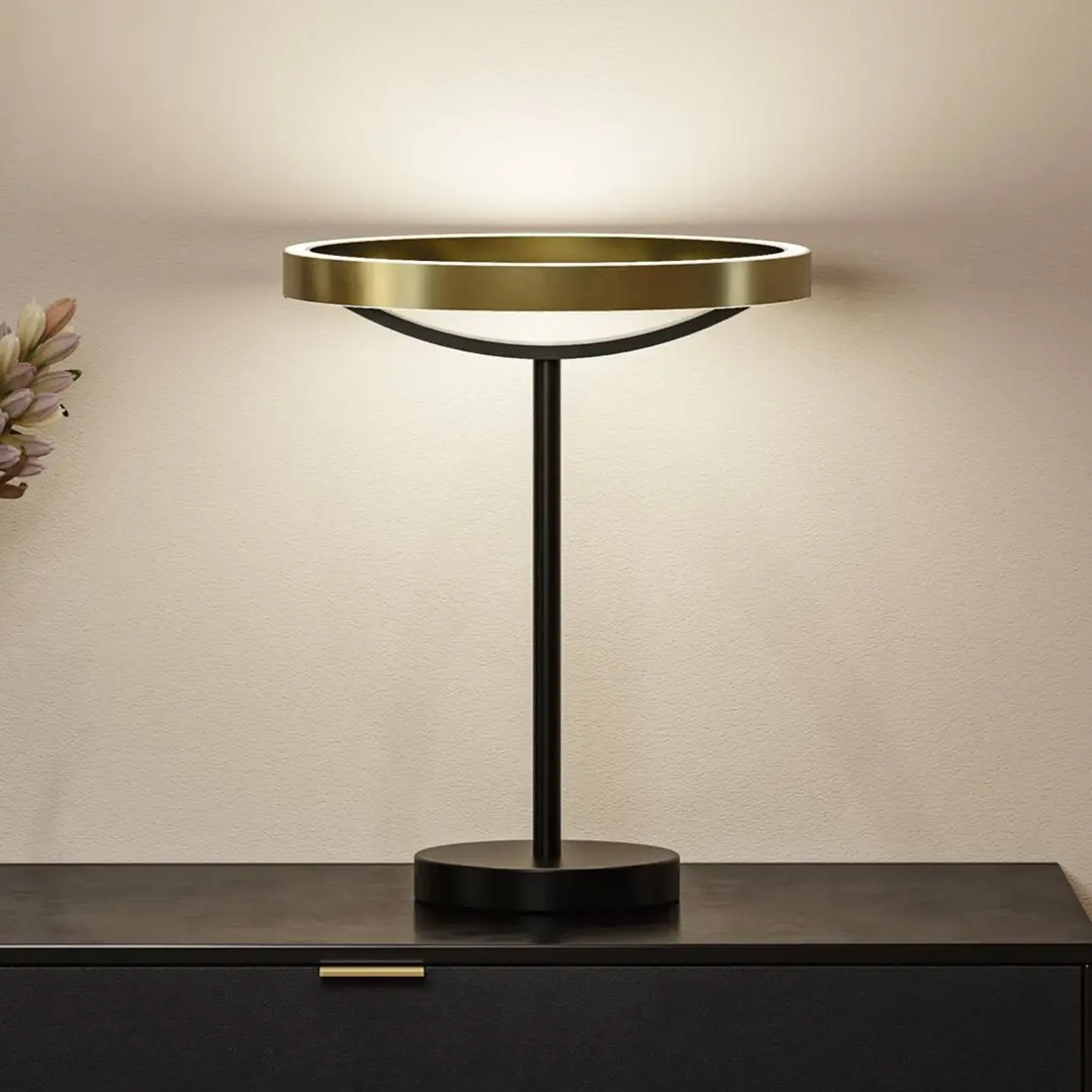 Paulmann LED-Tischlampe Melira, schwarz/gold, Höhe 37 cm