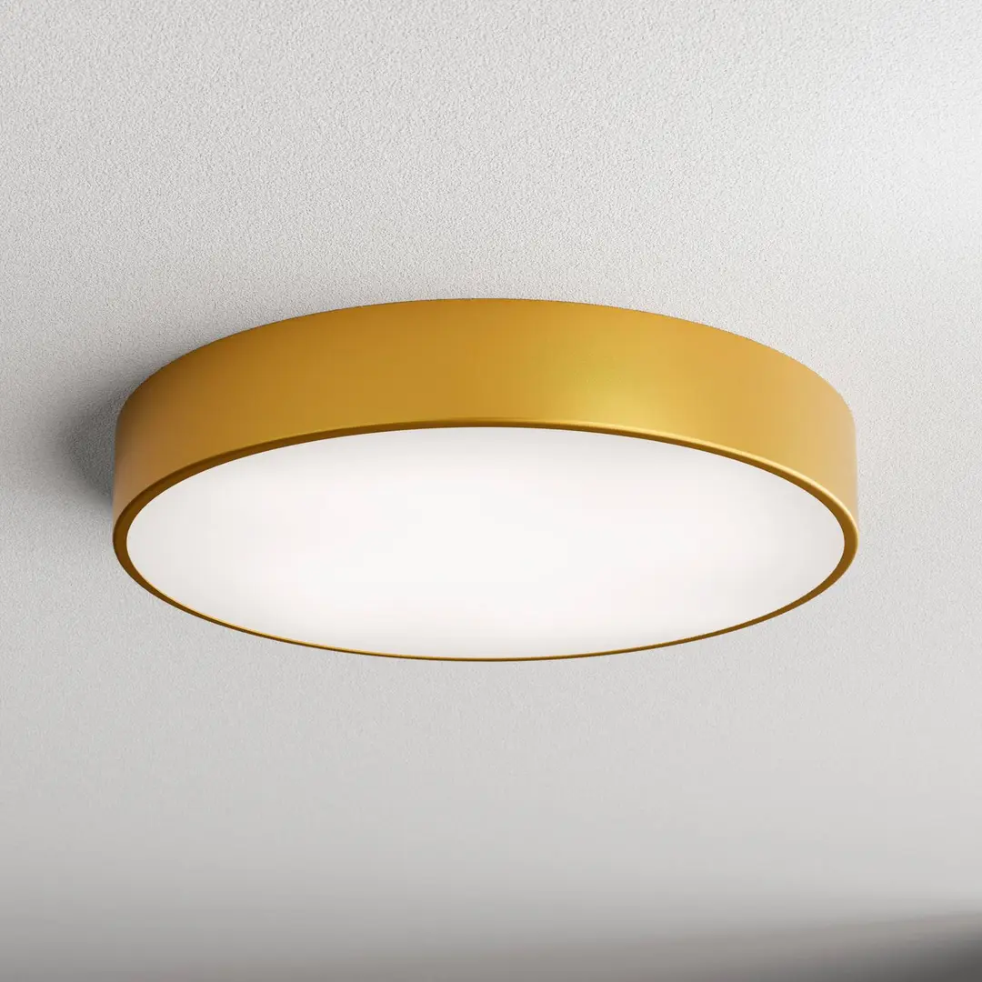 TEMAR LIGHTING Deckenlampe Cleo 500, gold, Sensor, IP54, Ø 50 cm, Metall