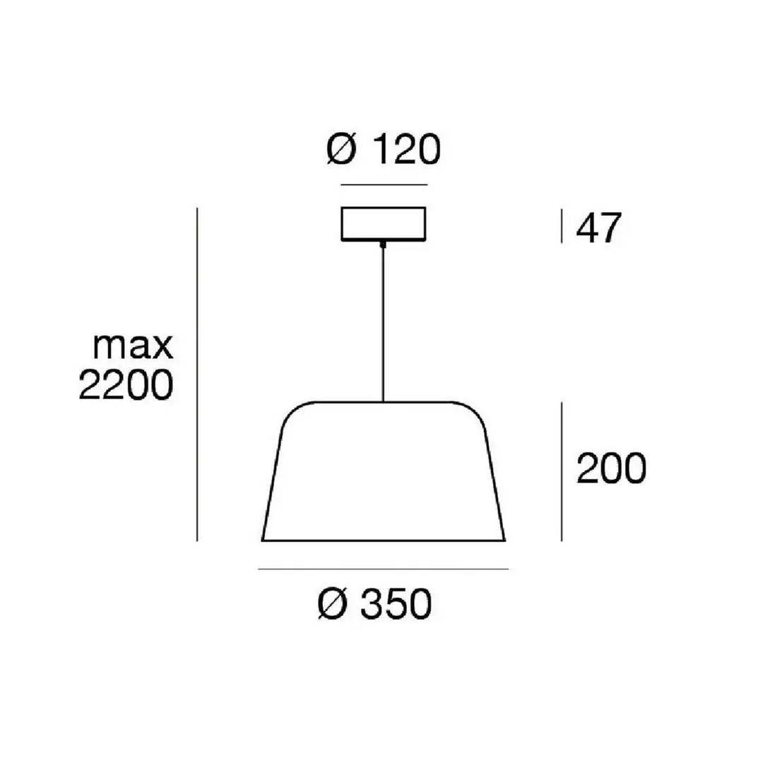 Linea Light LED-Hängeleuchte Delfi_P, weiß, Ø 35 cm, Metall