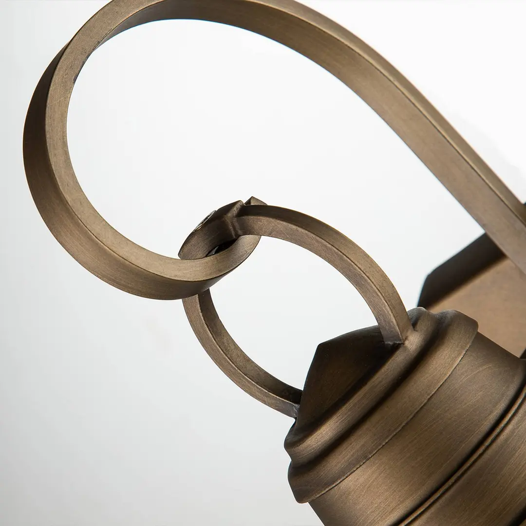 KICHLER Außen-Wandlampe Bridgeton messing Ø 17,8 cm