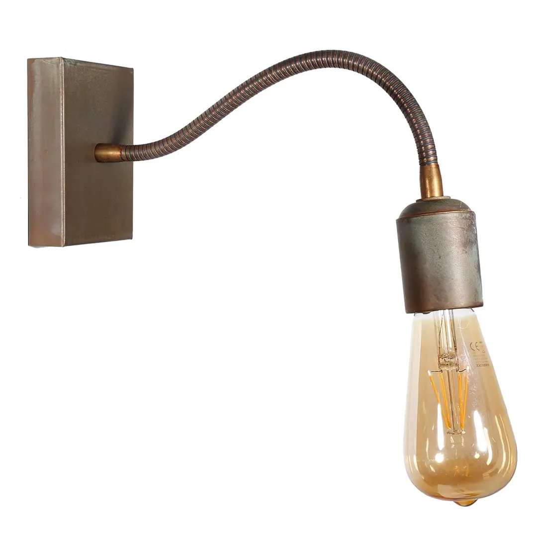 Moretti Luce Mit Flexarm - Wandlampe Orio aus Messing