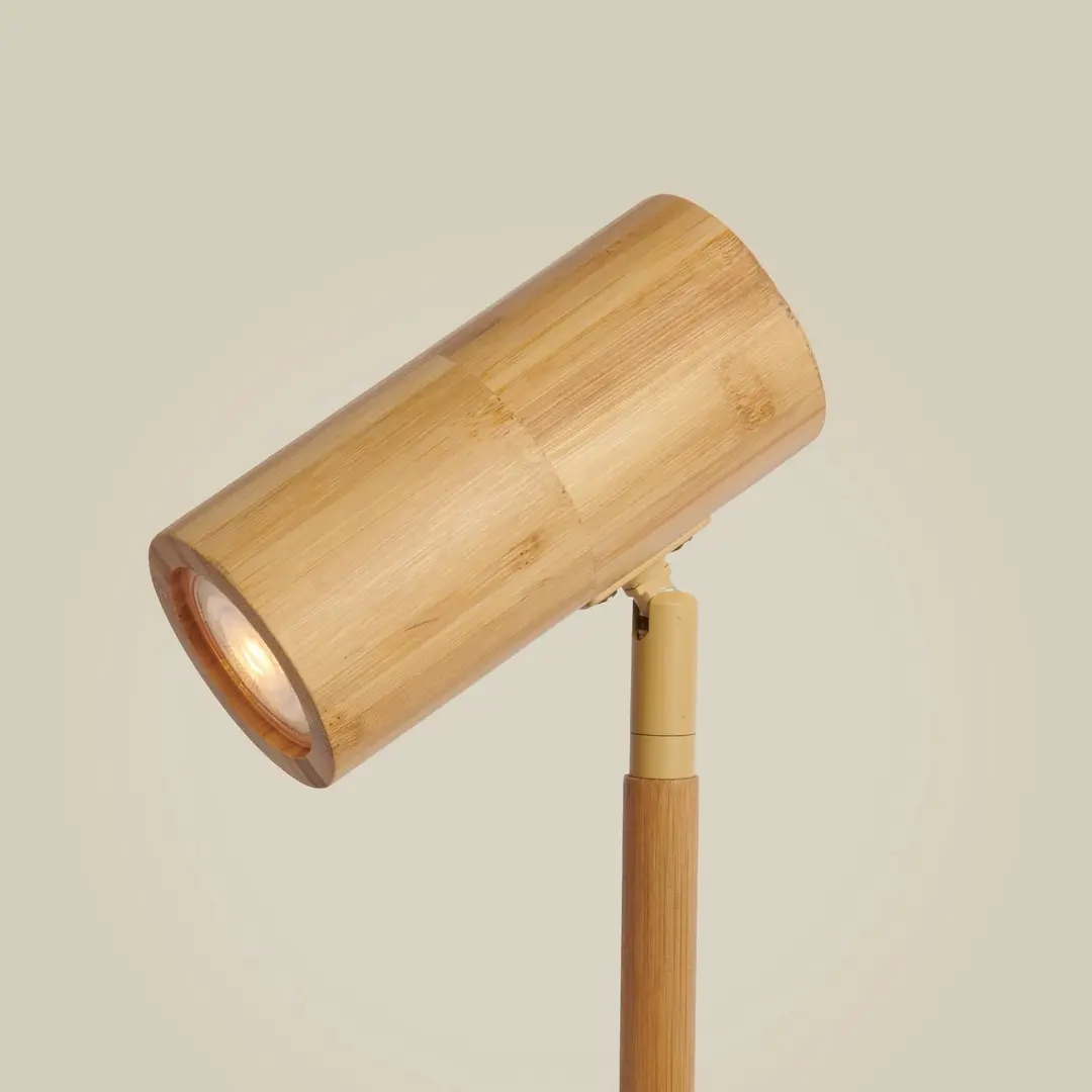 GOOD & MOJO Tischleuchte Java, natur, Bambus, 47 cm, GU10