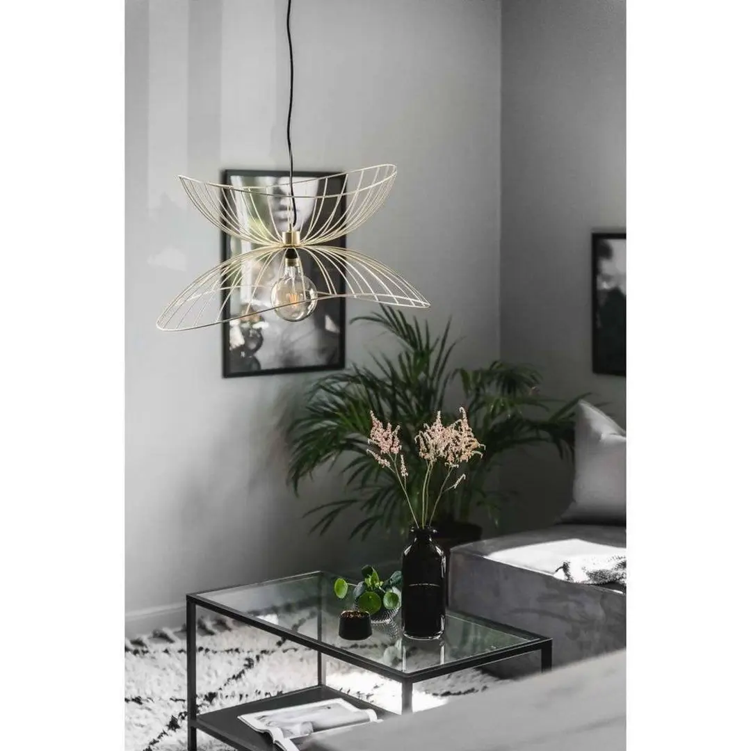 Globen Lighting Pendelleuchte RAY, messing, Ø 70 cm