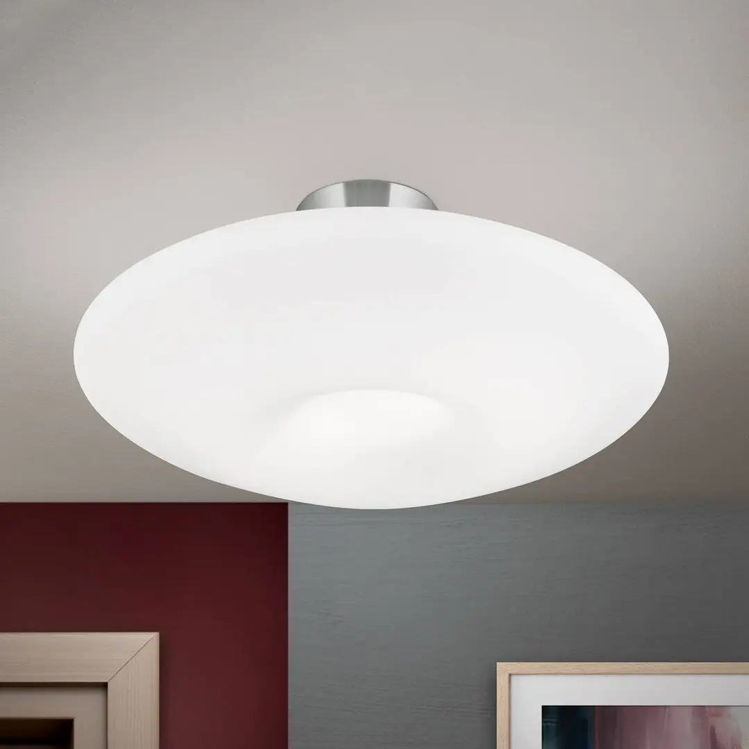 Orion Deckenleuchte Blanc, Opalglas, nickel matt