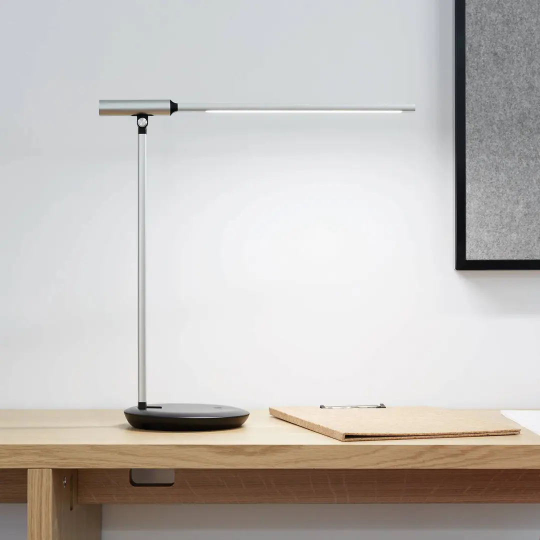 Maul LED-Tischleuchte MAULrubia, silberfarben, dim, CCT