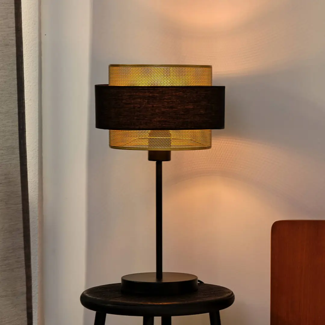 OSRAM Tischleuchte Decor Hornet, schwarz/gold, E27