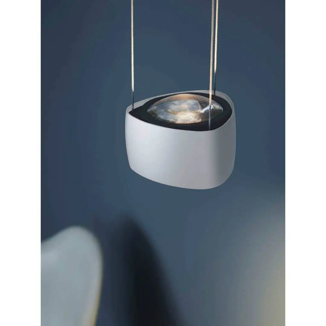 LOOM DESIGN LED-Pendelleuchte Air, weiß, Alu, 13 cm