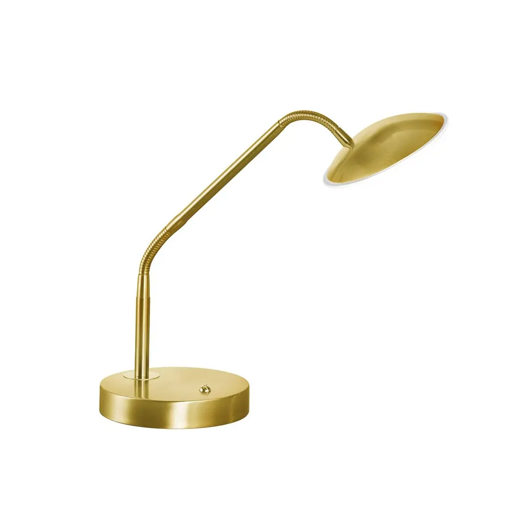 FISCHER & HONSEL LED-Tischlampe Tallri, messing, Höhe 60 cm, CCT, Touchdimmer