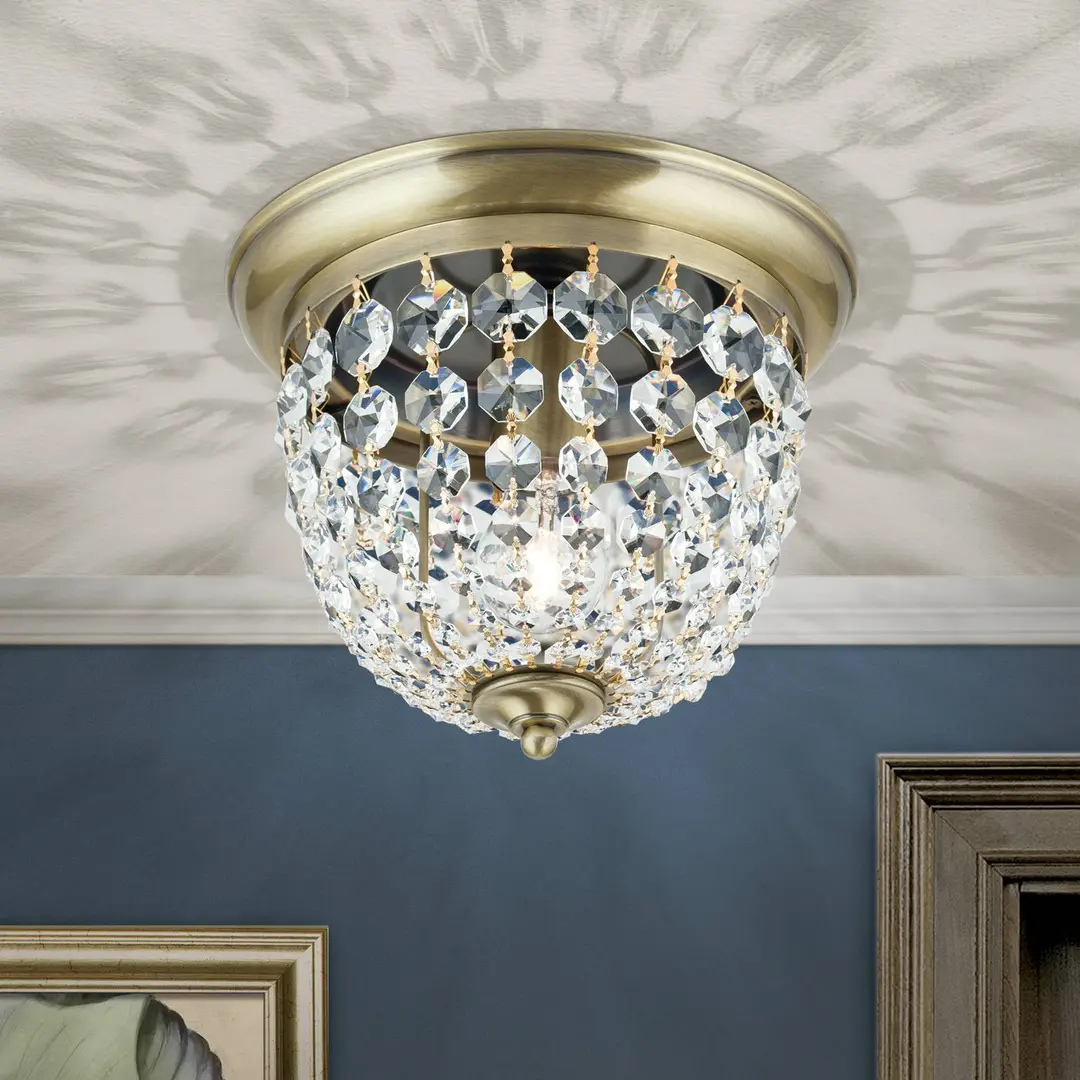 Orion Deckenleuchte Plafond, patina/transparent, Ø 26 cm