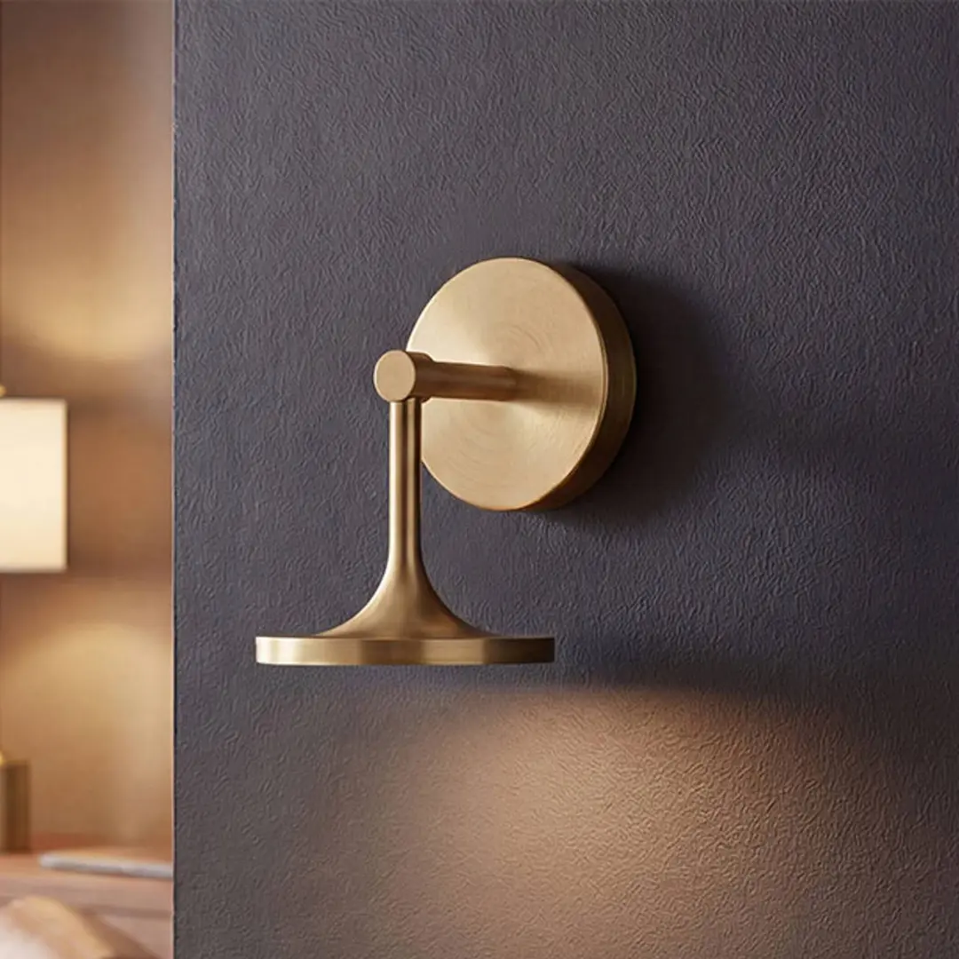 ELSTEAD LED-Wandleuchte Issa, goldfarben, Höhe 20 cm, Metall, IP44