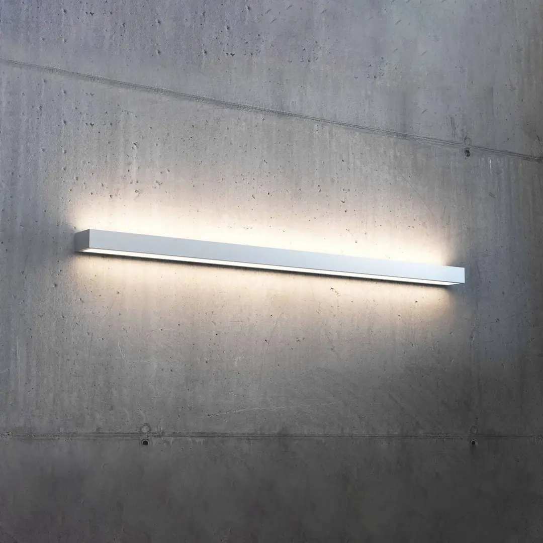 MCJ LED-Wandleuchte Mera, Breite 120 cm, alu, 3.000K