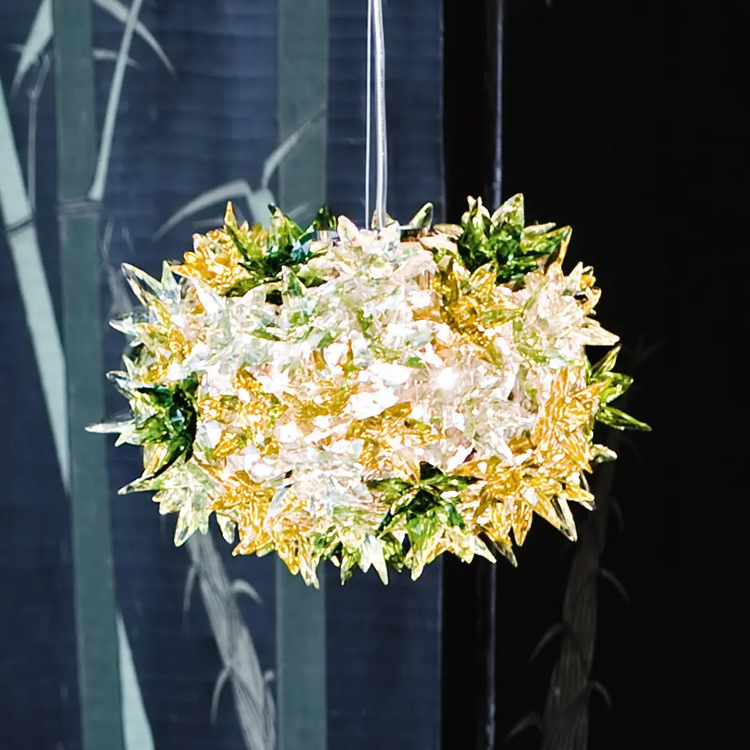 Kartell Bloom S2 LED-Hängeleuchte G9, minze