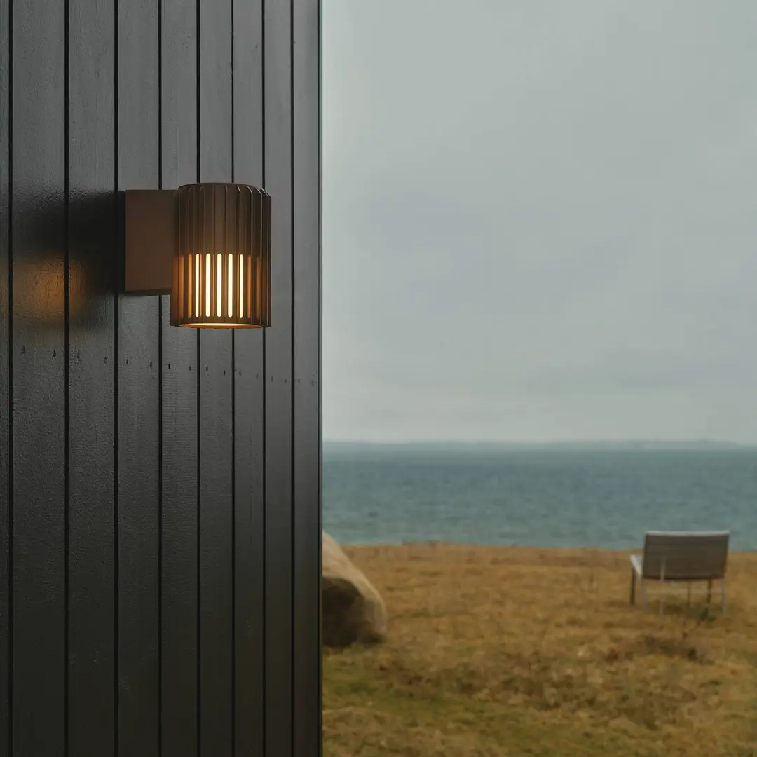 Nordlux Außenwandleuchte Aludra Seaside, Aluminium, braun metallic