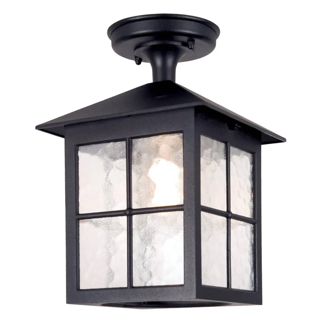 ELSTEAD Außen-Deckenleuchte Winchester BL18A, schwarz, 28 cm, IP44