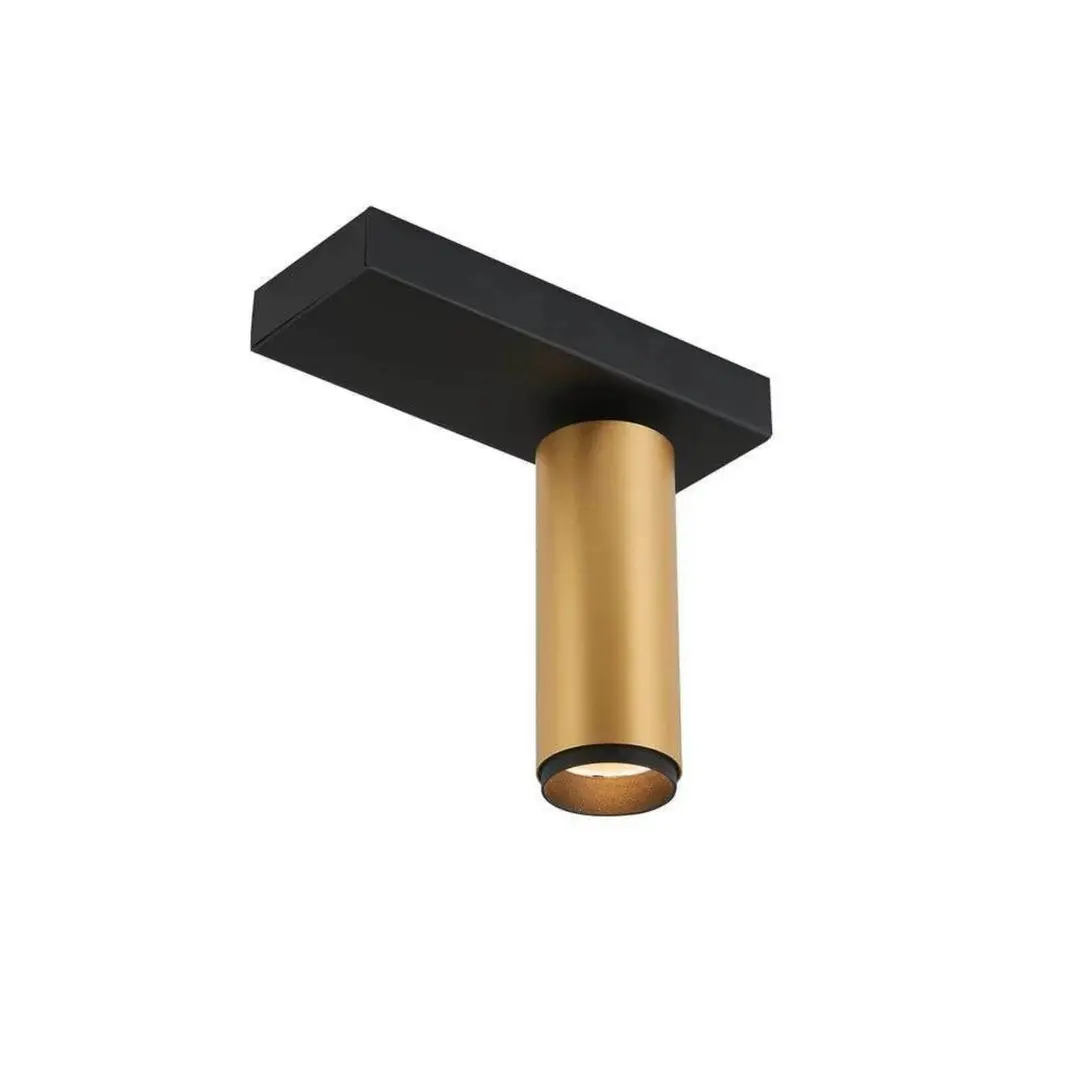 LOOM DESIGN LED-Deckenleuchte X-Beam, 1-flg., schwarz/gold