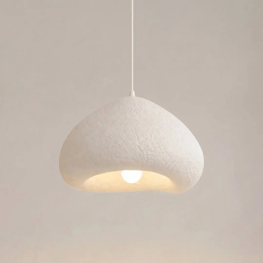 Opviq Hängeleuchte Lora, weiß, 40 x 38 cm, Fiberglas, E27