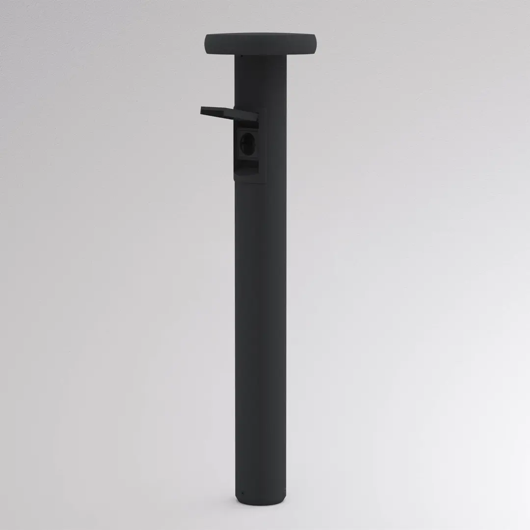 Molto Luce LED-Wegeleuchte CIRC, DALI, Steckdose, anthrazit, 82 cm IP65