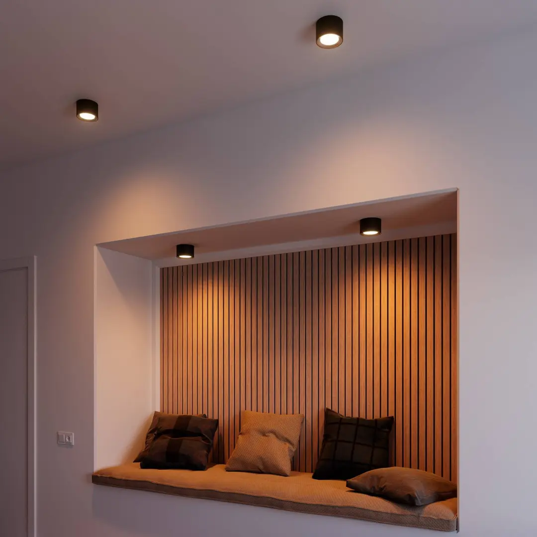 Nordlux LED-Deckenspot Landon Smart, schwarz, Höhe 8,2 cm