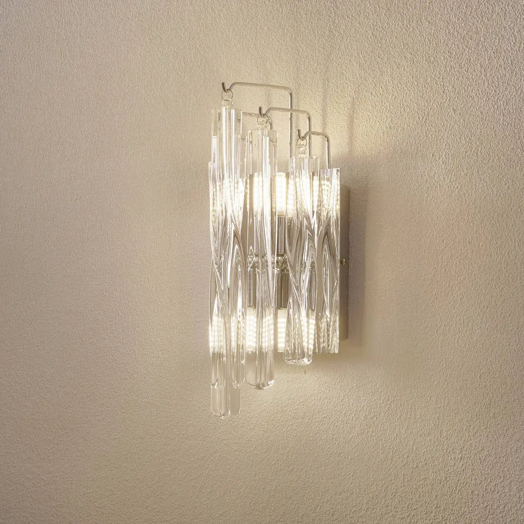 Schuller Valencia Kristallglas-Wandleuchte Manacor mit LED