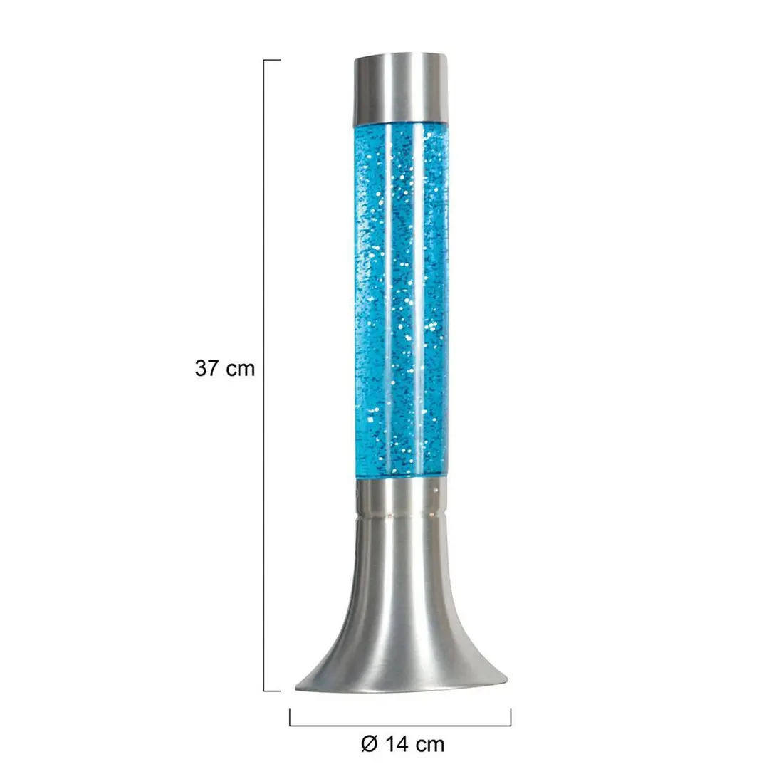 Steinhauer Tischlampe Volcan 4188, stahl, Glittereffekt, E14