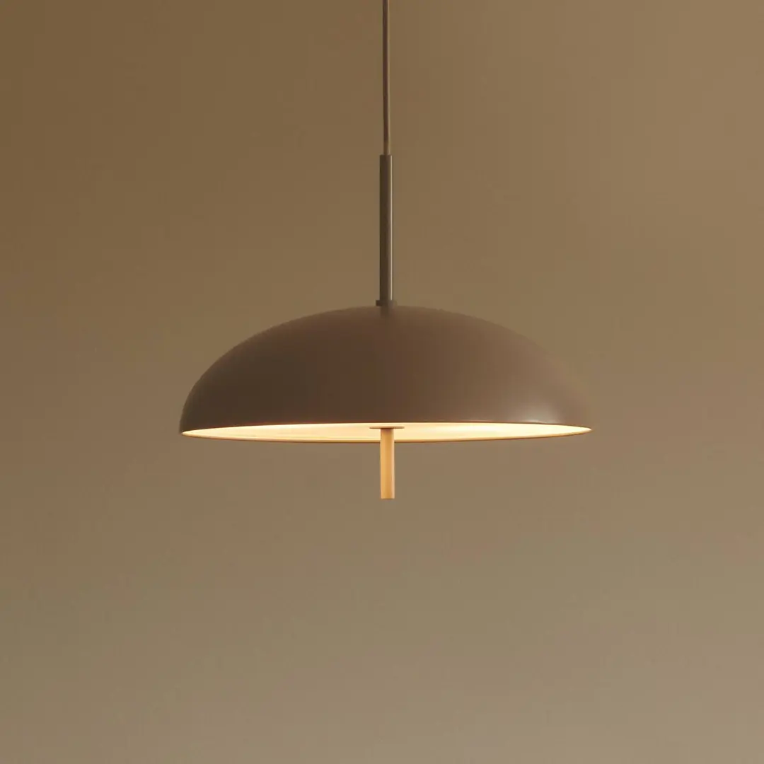 DFTP by Nordlux Hängeleuchte Versale, braun, Ø 35 cm, Metall, 2 x E27