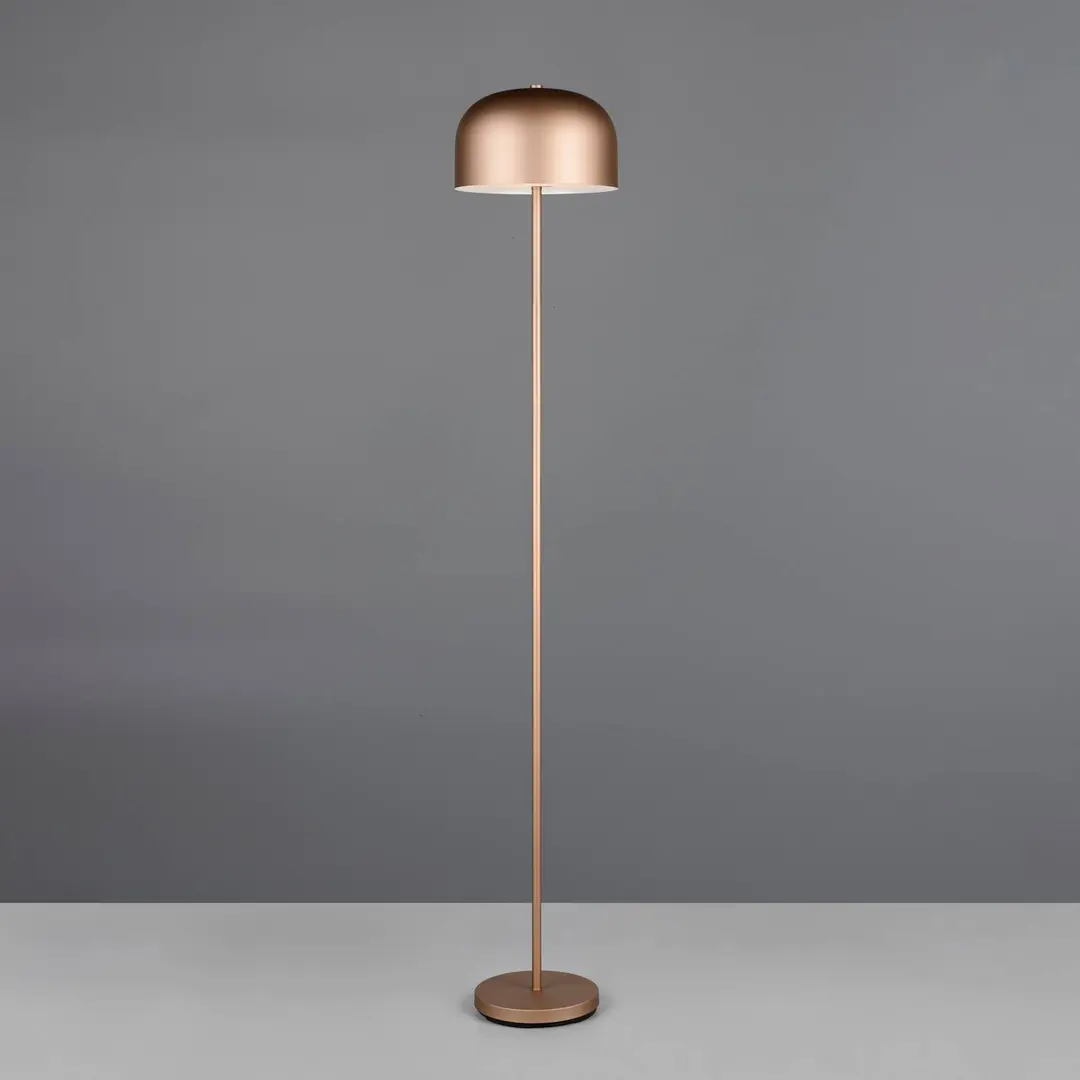 Reality Leuchten LED-Akku-Stehleuchte Jeff, coffee, dimmbar, Höhe 147 cm