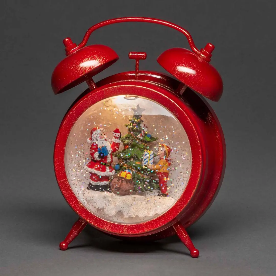 Konstsmide Christmas LED-Dekoleuchte Wecker mit Timer und Musik