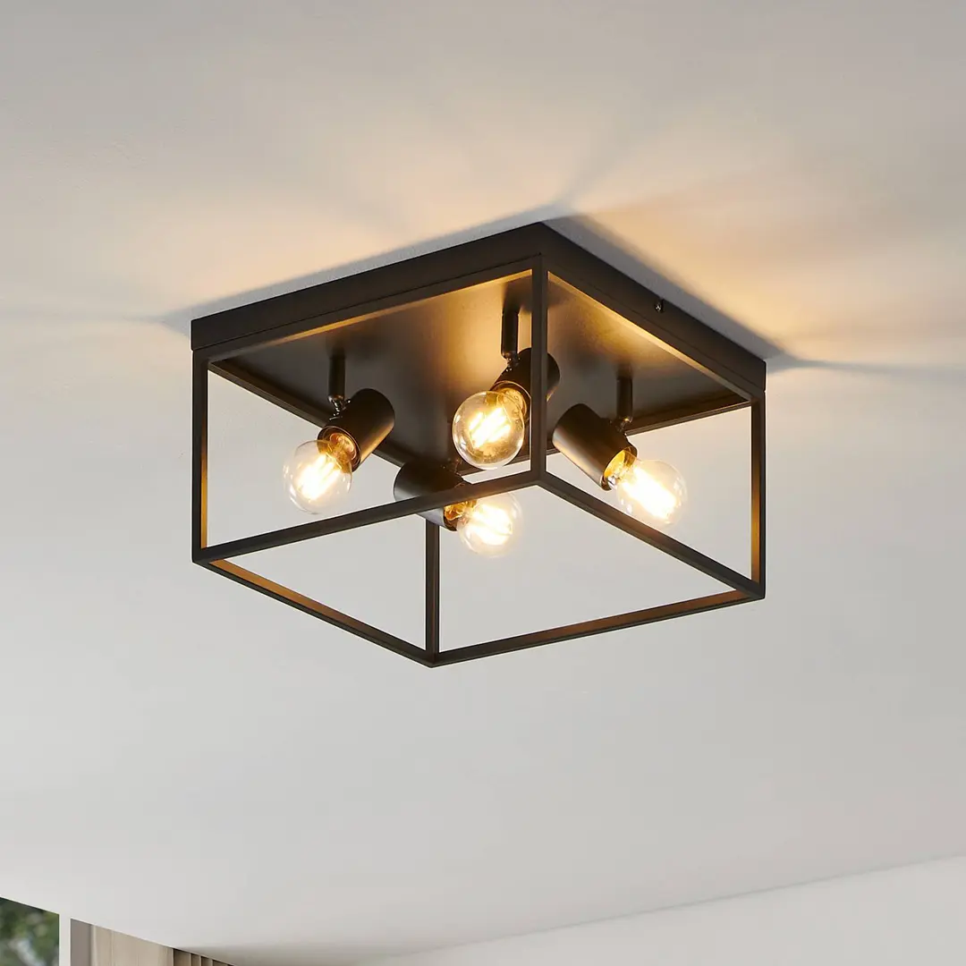 EGLO Deckenlampe Silentina vierflammig, 36x36cm