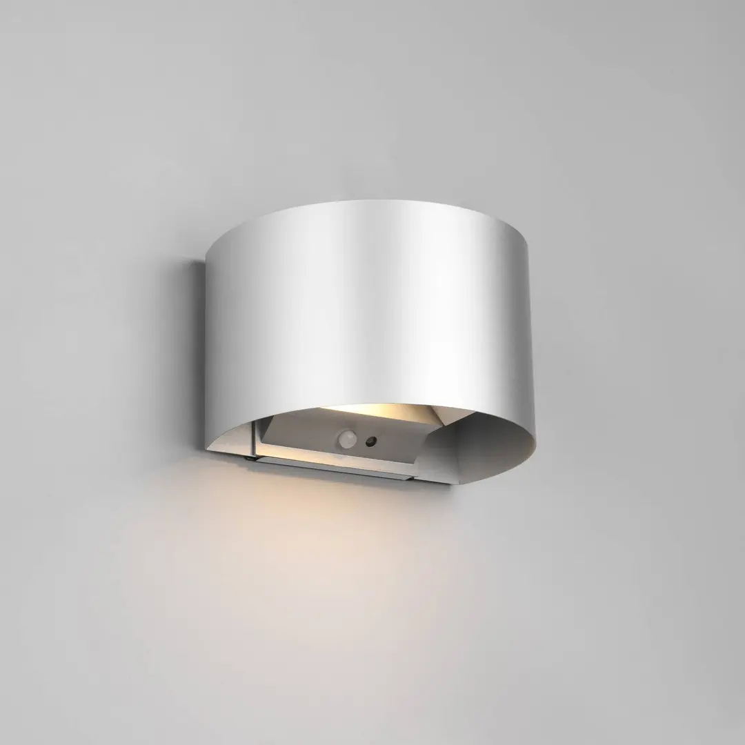 Reality Leuchten LED-Akku-Außenwandlampe Talent, titanfarben, Breite 16 cm
