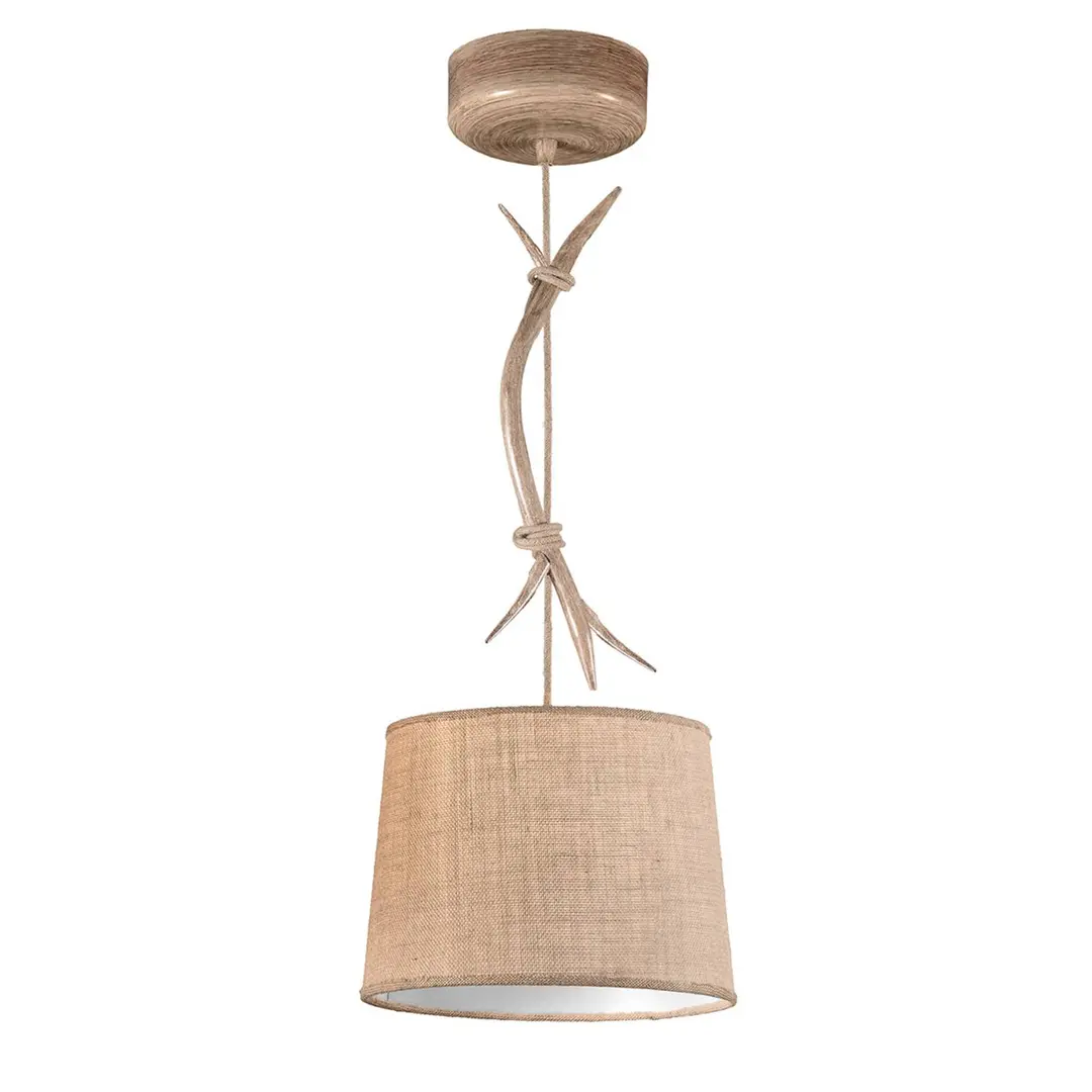Mantra Iluminación Hängeleuchte Sabina mit Textilschirm, 1fl., 30 cm