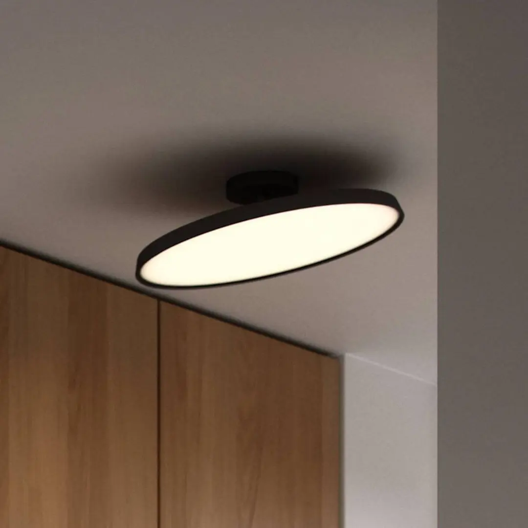 DFTP by Nordlux LED-Deckenleuchte Kaito 2 Pro, Ø 40 cm, schwarz, Abstand