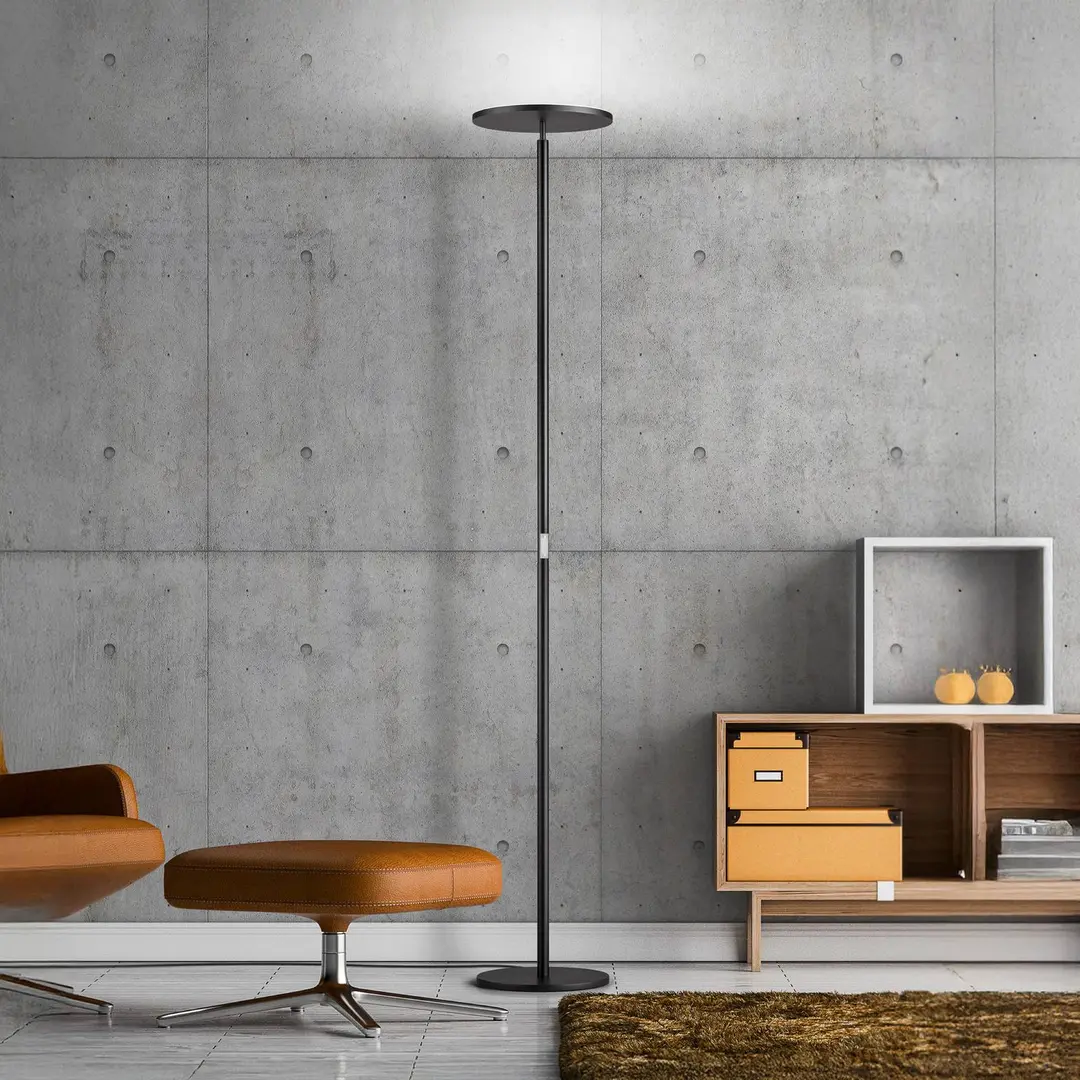 Knapstein LED-Stehlampe Aura, Gestensteuerung nickelfarben Höhe 184 cm