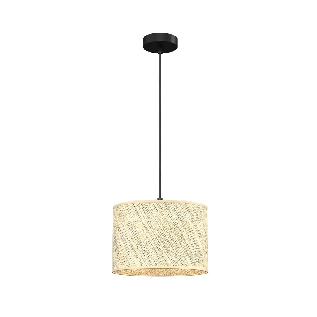 Luminex Hängeleuchte Jovin, Rattanschirm, Ø 25 cm