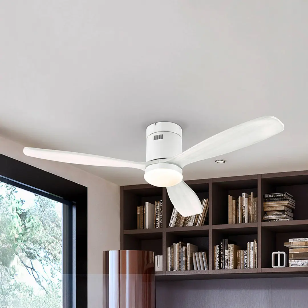 Schuller Valencia LED-Deckenventilator Siroco, weiß, Ø 132 cm, leise, CCT