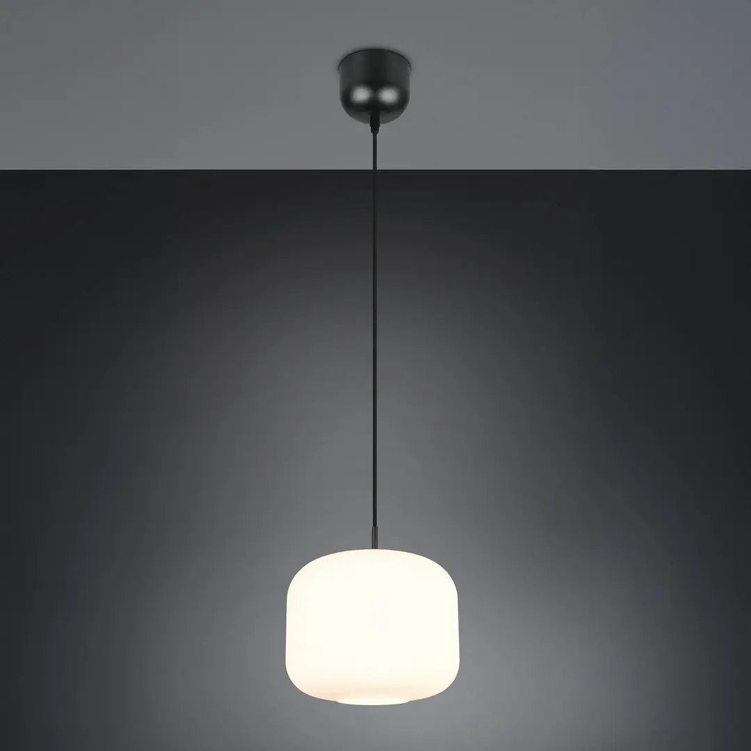 Reality Leuchten Hängeleuchte Signe, Ø 25 cm, weiß, Glas, E27