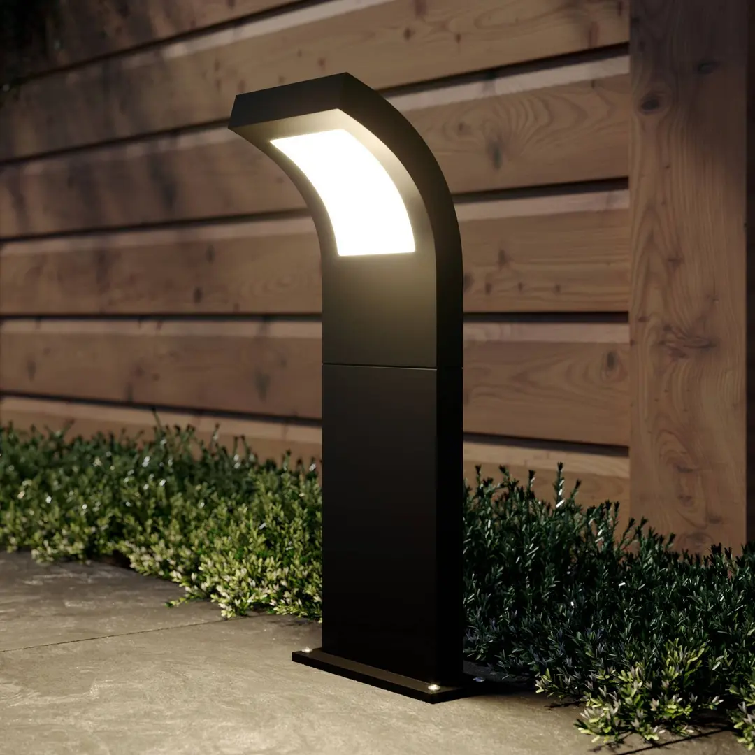 Arcchio LED-Wegelampe Advik, IP65, 60 cm, anthrazit, Metall