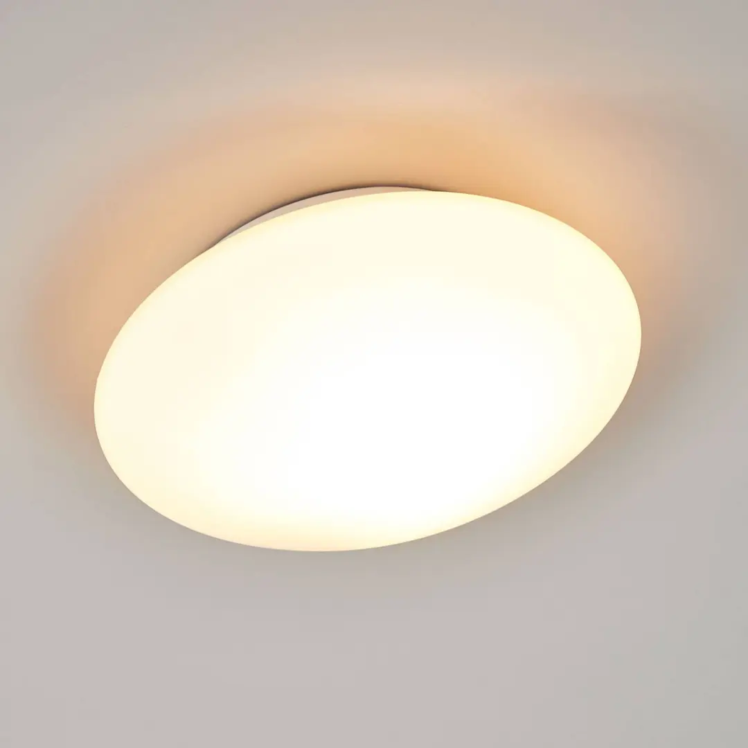 Orion Deckenleuchte Alba aus Opalglas, Ø 25 cm