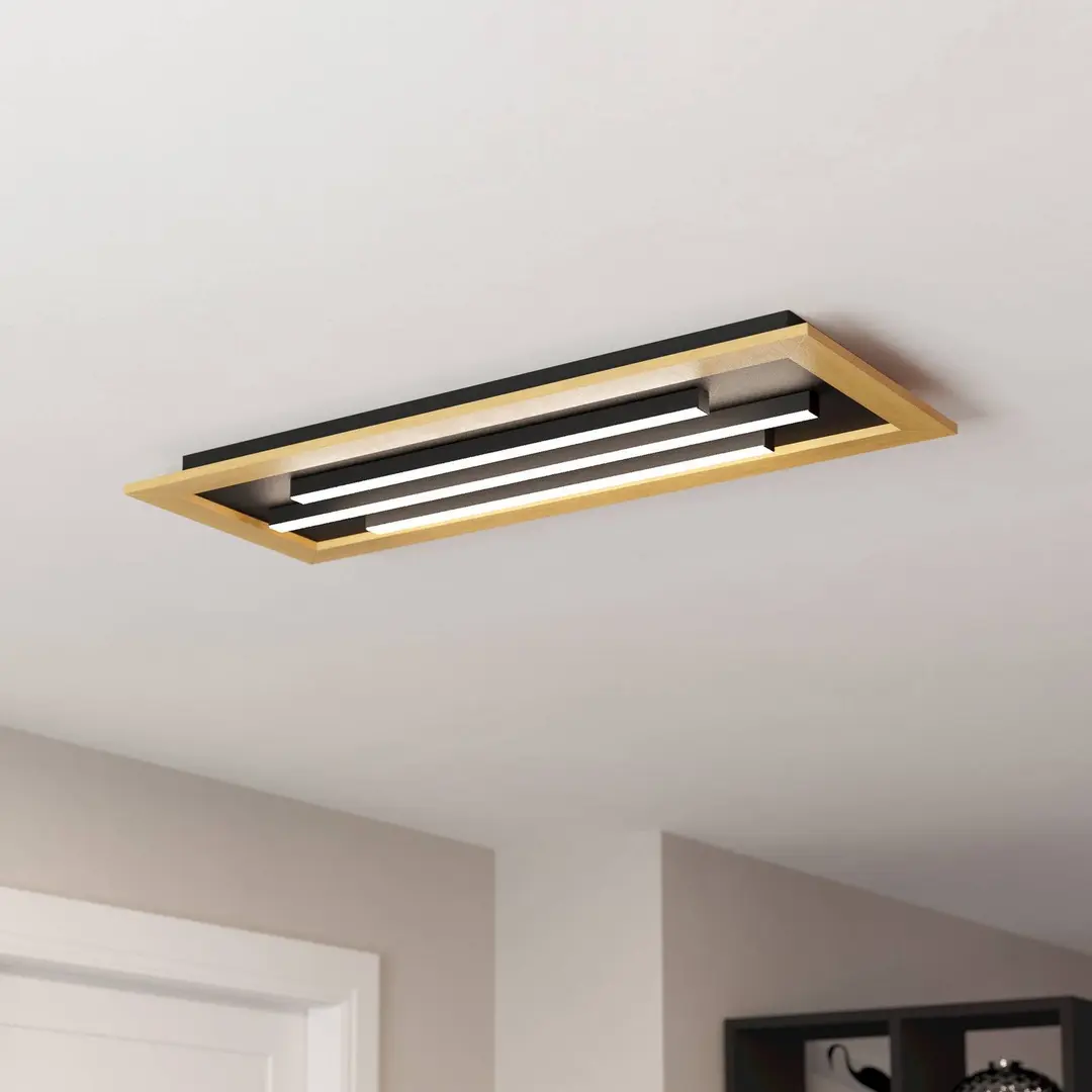 EGLO LED-Deckenlampe Tirrenara, Fernbedienung, 78x31cm