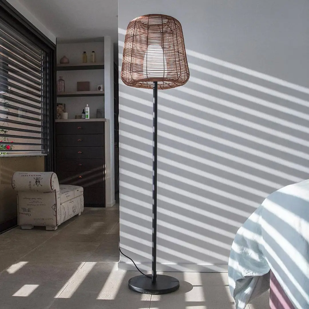 Lumisky Stehlampe Boheme braun/schwarz, 150 cm Stahl/Kunststoff