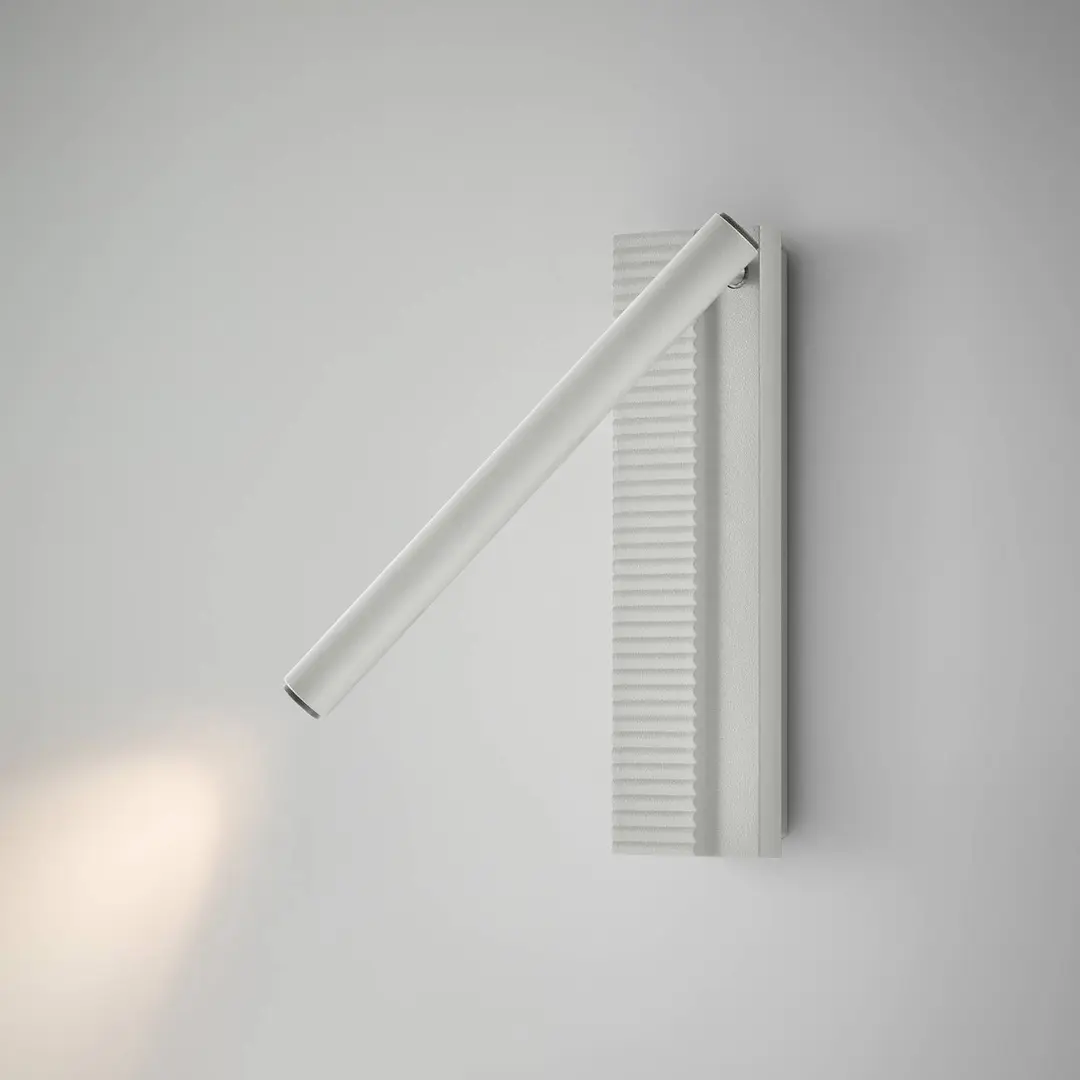 Bover LED-Wandleuchte Arid A/03 weiß, Alu, 2.700 K