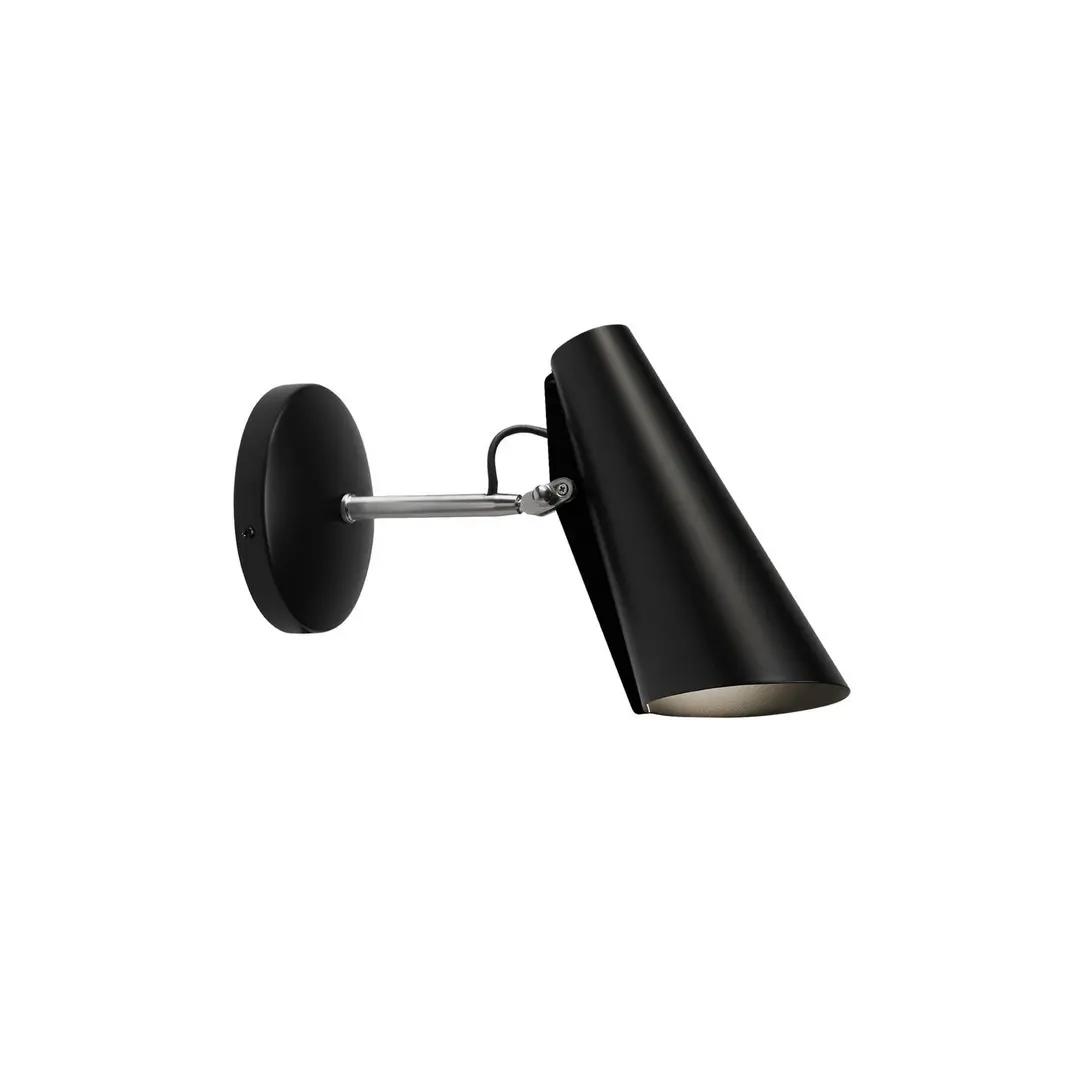 Northern Birdy Wandlampe 31,5cm schwarz/stahl