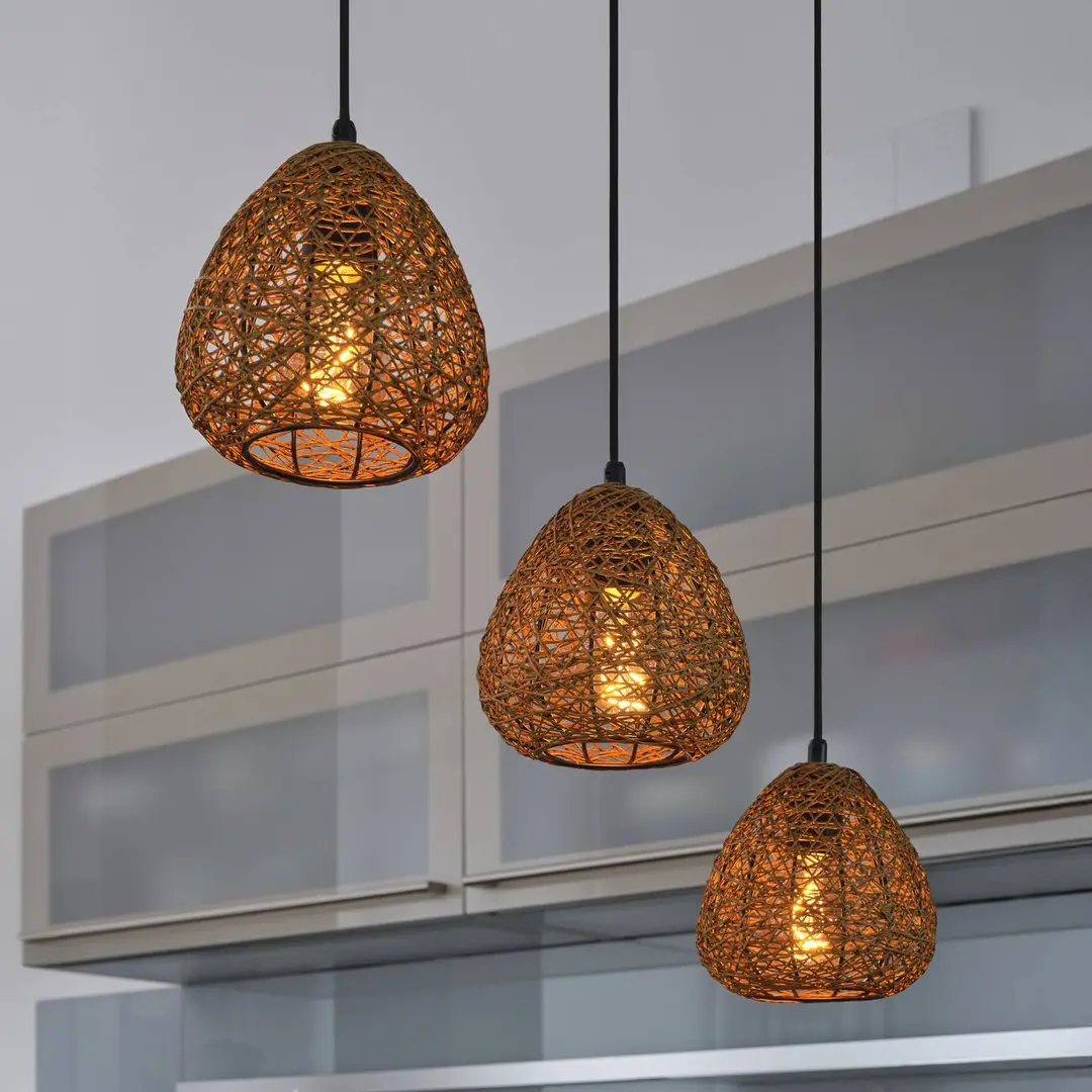 OSRAM Hängelampe Decor Paper Drop, 3-fl. lang, beige, E27