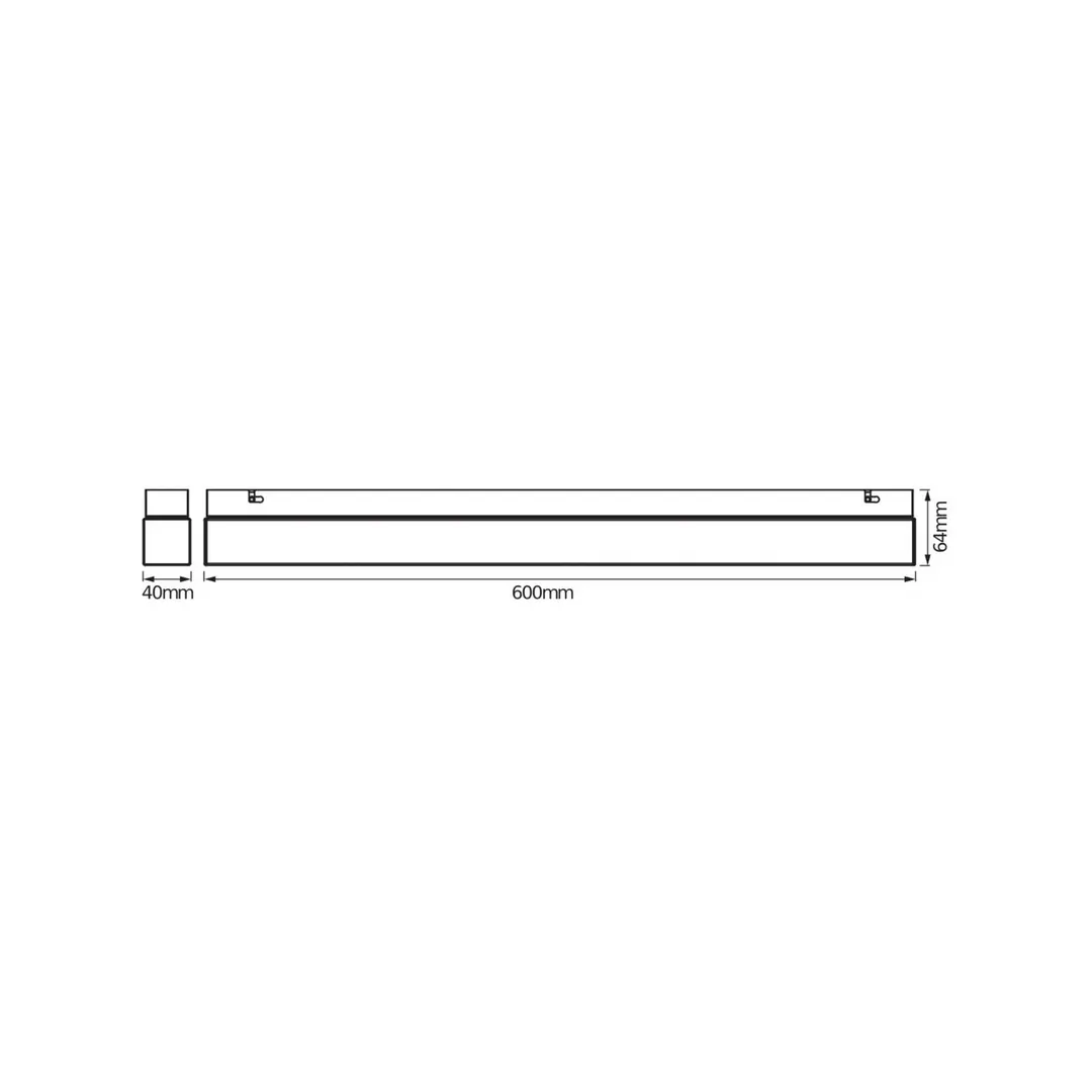 OSRAM LED-Wandleuchte SQUARE, weiß, Länge 60 cm, CCT, IP44