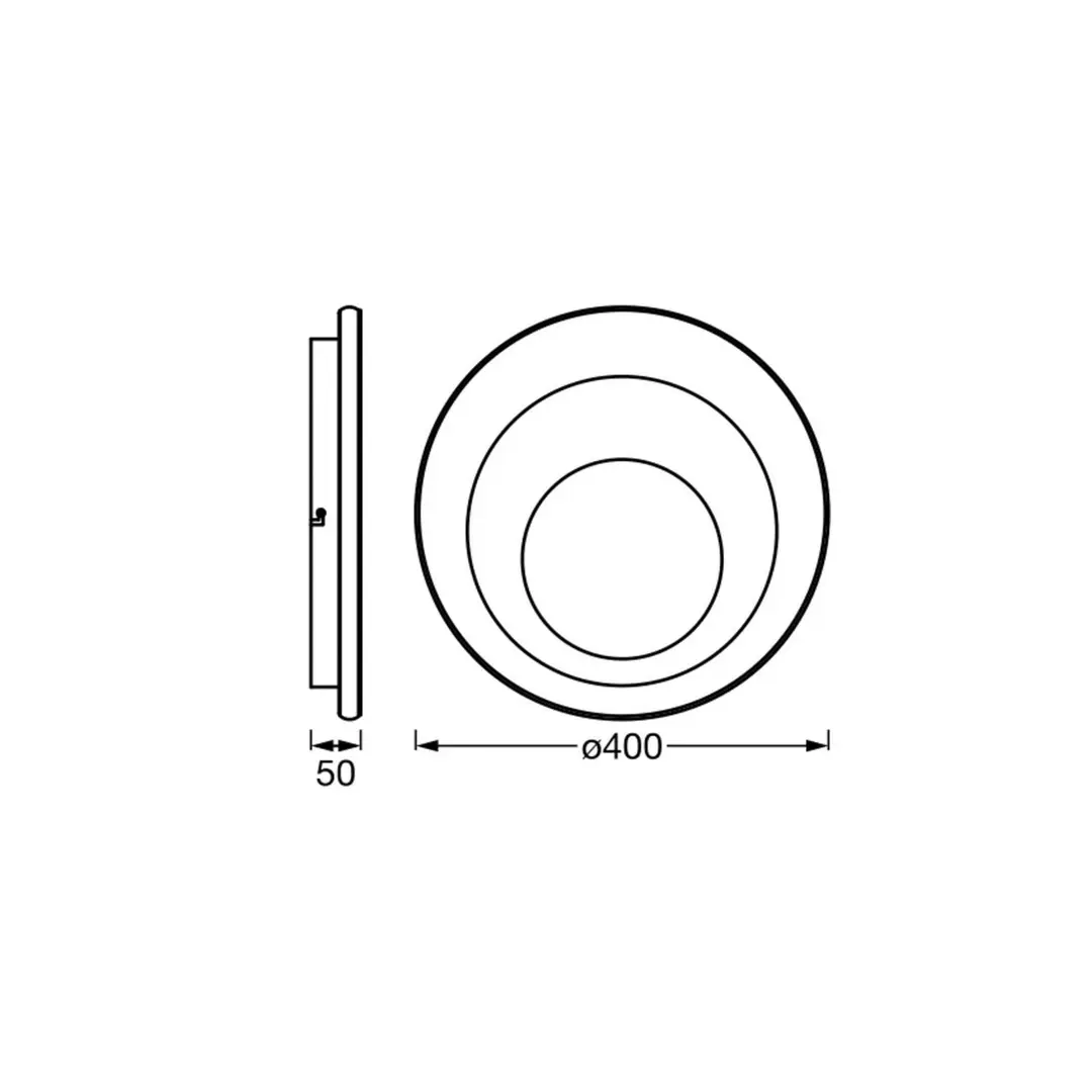 OSRAM LED-Deckenlampe ORBIS SPIRAL ROUND Ø 40cm weiß up/down