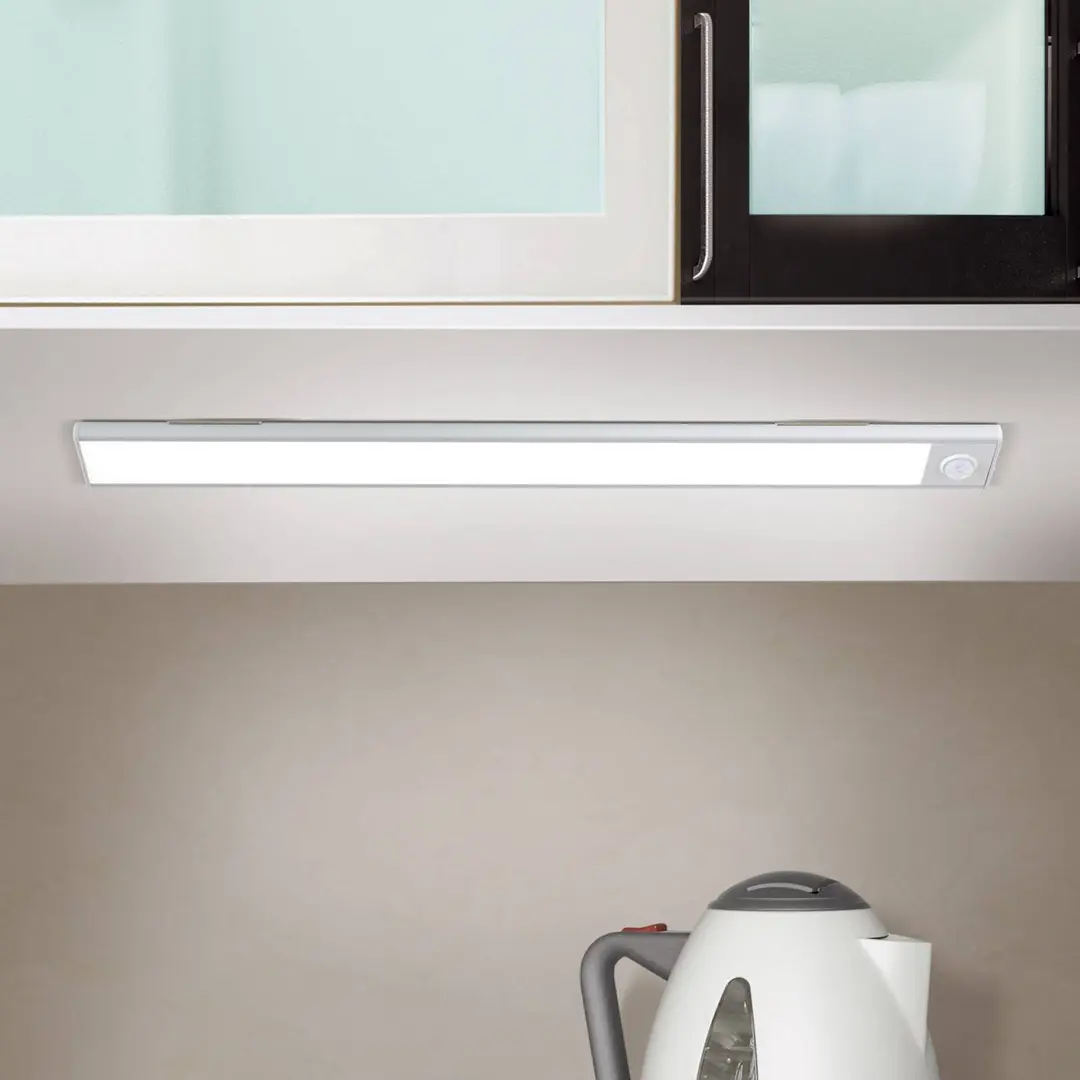 Orion LED-Unterbauleuchte Norman, silberfarben, Akku, Sensor, USB