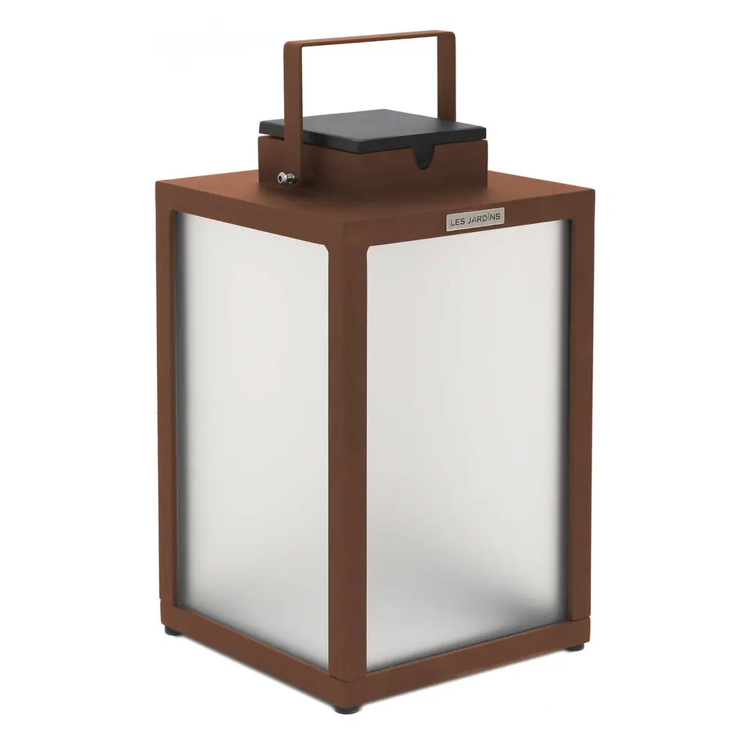 Les Jardins LED-Solarlaterne Tradition, corten, Höhe 40 cm